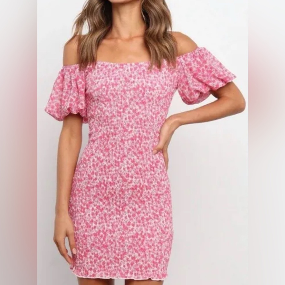 Petal & Pup Pink Floral Mini Dress
